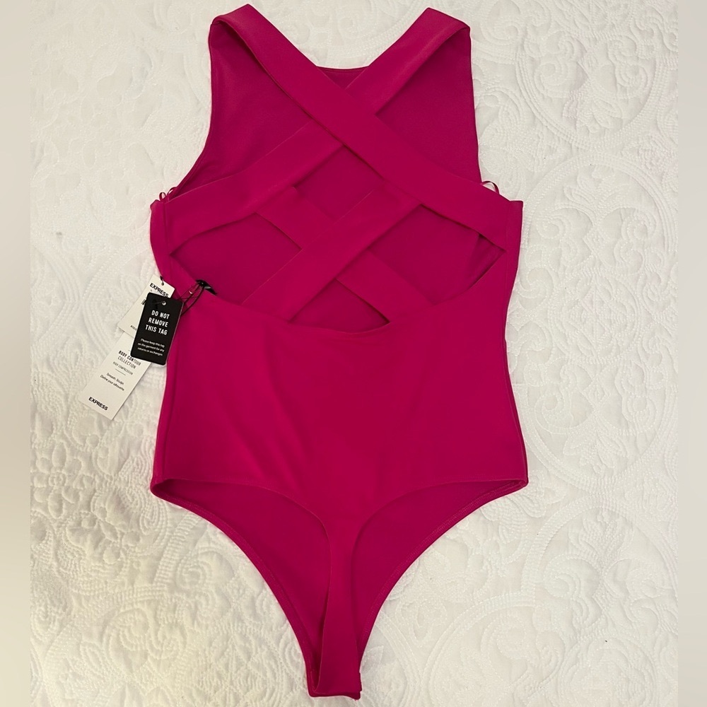 Express Body Contour Women’s Bodysuit Strappy Back